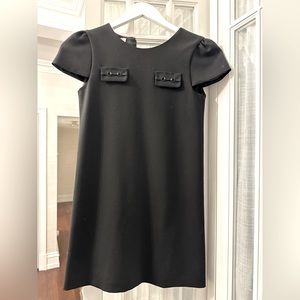 Gucci black wool crepe dress size 10 kids